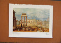 Original Old Antique Print Connoisseur 1902-1909 Forum Romanum Color Art Turner