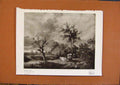 Original Old Antique Print Connoisseur 1902-1909 Milking Time By Henry Milbourne