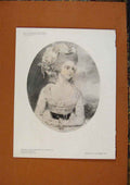 Original Old Antique Print Connoisseur 1902-1909 Princess Royal By J Downman