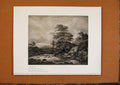 Original Old Antique Print Connoisseur 1902-1909 Waterfall By Jacob Van Ruysdael