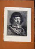 Original Old Antique Print Connoisseur 1902-1909 Boys Head And Bust By Vaillant