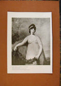 Original Old Antique Print Connoisseur 1902-1909 Mary Isabella Duchess Rutland