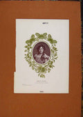 Original Old Antique Print C1880 Gundrun Carlson Charming Danish 19th