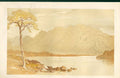 Old Antique Print Mountain Water Colour A Penley From Nature In Art 1866 19th