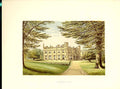 Original Old Antique Print Thrybergh Park Rotherham Yorks Home Fullerton 1880