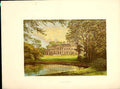Original Old Antique Print Broadlands Romsey Hampshire H/O Cowper Temple 1880