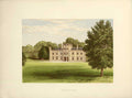 Original Old Antique Print Wolseley Hall Rugeley Stafford H/O Wolseley 1880 19th