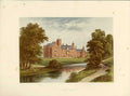 Original Old Antique Print Thicket Priory York Home Dunnington Jefferson 1880