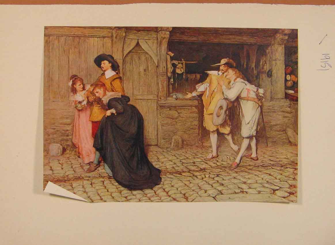 Original Old Antique Print English Art Scene Peveril The Peak By Sir Orchardson