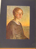 Original Old Antique Print German Art Julius Paulfen Sildnis C1900 Victorian