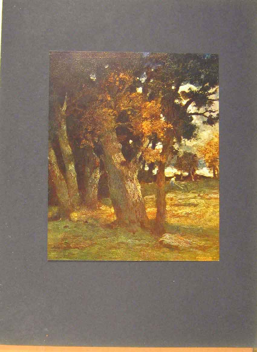 Original Old Antique Print German Art Ladislaus Von Padi Sebfiftimmung