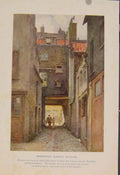Original Old Antique Print Painting By Haslehust Windermere From Orrest Head