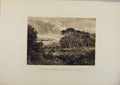 Original Old Antique Print Laureate'S Country St Catherines Head By Edward Hull