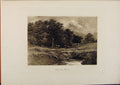 Original Old Vintage Print Laureate'S Country Somersby Brook By Edward Hull 1923