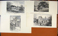Old Antique Print Laureate'S Country Bridge On Somersby Brook Churchyard 18th