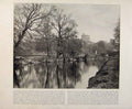Original Old Antique Print Beautiful Britain Distant View Windsor Castle