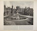 Original Old Antique Print Beautiful Britain Knebworth Early Photograph