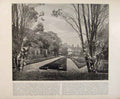 Original Old Antique Print Beautiful Britain Holland House Kensington Photograph