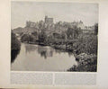 Original Old Antique Print Beautiful Britain Windsor Castle Early Photograph