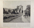 Original Old Antique Print Beautiful Britain Ross Castle Early Photograph