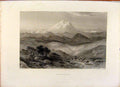 Original Old Antique Print The Holy Bible Mount Hermon Steel Engraving