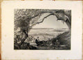 Original Old Antique Print The Holy Bible Gaza Steel Engraving