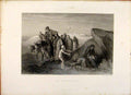 Original Old Antique Print The Holy Bible The Daughter Zion Steel Engraving