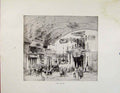 Original Old Antique Print Architectural Etchings At The House A Patrician