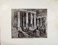 Original Old Antique Print Architectural Etchings The Propylea Athens