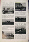 Original Old Antique Print Navy & Army Lothians Berwickshire Yeomanary Officers