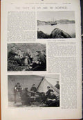 Original Old Antique Print Navy & Army Work Men Wars Me Ashore Navy Aid