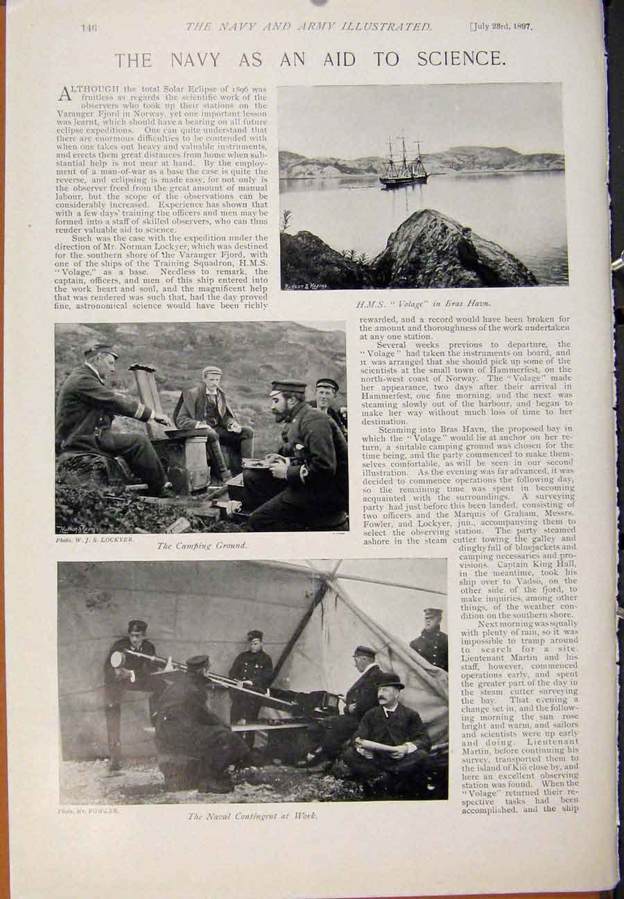 Original Old Antique Print Navy & Army Work Men Wars Me Ashore Navy Aid
