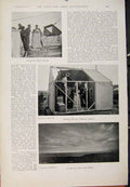 Old Antique Print Navy & Army Jack And His Tobacco Fixing Ships Position
