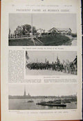 Old Antique Print Navy & Army View After Bridge Hms Renown President Faur