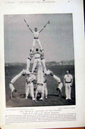 Original Old Antique Print Navy & Army Drum Major Patrick Cstream Guard Sier