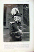 Original Old Antique Print Navy & Army Lord Roberts Major Tower Portrait Photo
