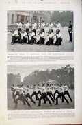 Original Old Antique Print Navy & Army Sir John Lintorn Simmons Musketry Drill