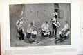 Old Antique Print Navy & Army Scots Greys Watering Horses Saddler Lancers