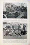 Old Antique Print Navy & Army Portsmouth Royal Salute As Flagship Coaling