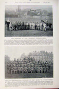 Original Old Antique Print Navy & Army Colonel Commandant Queens Westminters