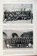 Original Old Antique Print Navy & Army Machine Gun Battalion Kings Royal Rifles