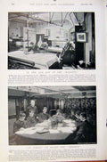 Old Antique Print Navy & Army John Arbuthnot Fisher Sick Bay Majestic Hms