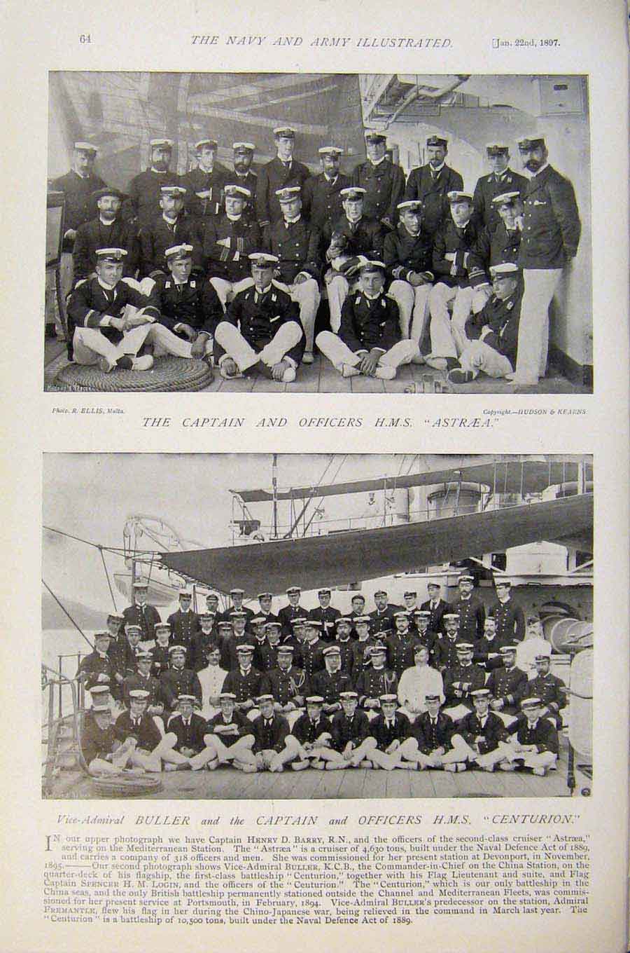 Original Old Antique Print Navy & Army Torpedo Practice Anchor Hms Hermione