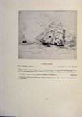 Original Old Antique Print American Ships Light Airs Crosstrees Flying Cloud