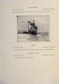 Original Old Antique Print American Ships Lagoda Three Masted Schooner Anchor