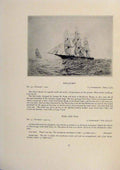 Original Old Antique Print American Ships Stunsls Limited Edition Etching