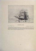Old Antique Print American Ships Heave To Nearly Limited Edition Etching