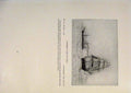 Original Old Antique Print American Ships Charles Morgan Goodbye Fare Ye Well