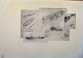 Original Old Antique Print American Ships Sketches Fine Art