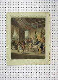 Original Old Antique Print C1800 Costumes World Opera Scene Colour Dancing 19th
